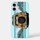 Woody Wave Hawaiian Surf Illustration Case-Mate iP iPhone Hülle (Rückseite)