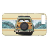 Woody Wave Hawaiian Surf Illustration Case-Mate iPhone Hülle (Rückseite (Horizontal))