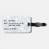 Woody Wave Hawaiian Surf Illustration Gepäckanhänger (Rückseite horizontal)