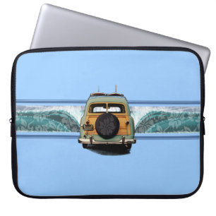 Woody Wave Surfer Neopren-Taucheranzug Laptopschutzhülle