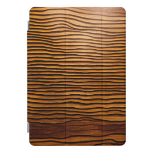 Woody Waves of Wonder - Elegant Wood Grain Modern iPad Pro Cover
