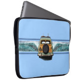 Woody-Wellen-Surfer-NeoprenWetsuit Laptopschutzhülle (Vorne Rechts)