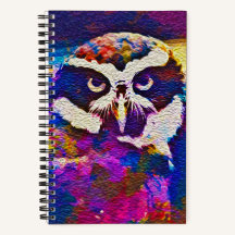 "Woody Whoo" Owl Spiral-Notebook
