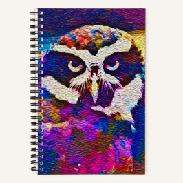 "Woody Whoo" Owl Spiral-Notebook Notizblock