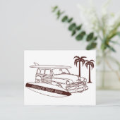 Woody's Surf Shop Postkarte (Stehend Vorderseite)