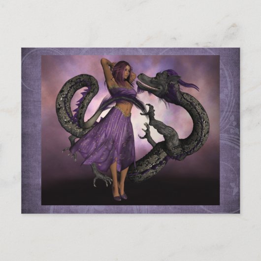 Wooed by the Dragon Postkarte (Vorderseite)