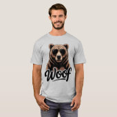 Woof! Cooler Bärenstolz T-Shirt (Vorne ganz)