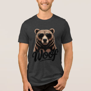 Woof! Cooler Bärenstolz Tri-Blend Shirt