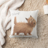 Woof! Cushion - Schottischer Hund / Cairn Terrier Kissen (Decke)