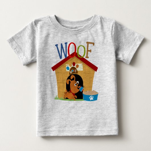 Woof Dog Baby T-shirt (Vorderseite)