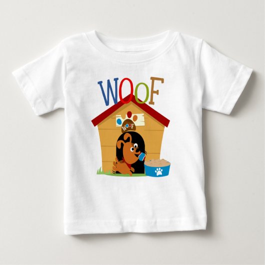 Woof Dog Baby T-shirt (Vorderseite)