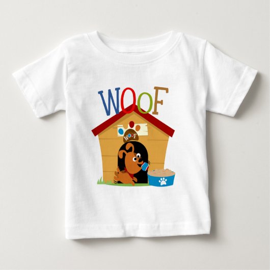 Woof Dog Baby T-shirt (Vorderseite)