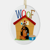 Woof Dog Keramik Ornament (Rechts)