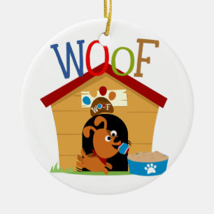 Woof Dog Keramik Ornament
