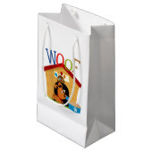 Woof Dog Kleine Geschenktüte (Vorderseite Schrägansicht)