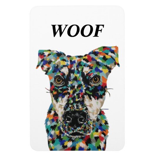 Woof Dog Magnet (Vertikal)