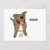 Woof Dog Postkarte (Vorderseite)