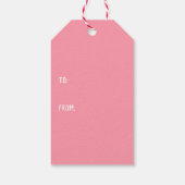 Woof du bist mein Hund Gesicht Muster Geschenkanhänger (Rückseite)