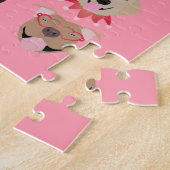 Woof du bist mein Hund Gesicht Muster Puzzle (Seite)