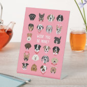 Woof du bist mein Hund Gesicht Muster Sockelschild (In Situ)