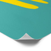 Woof! Farbenfrohe Hunde - Illustration Poster (Ecke)