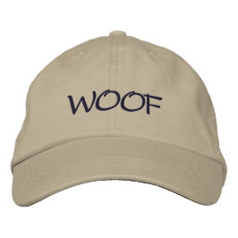 WOOF Hund Lover's bestickte Baseballkappe