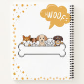 WOOF” Hunde Squad Notizblock (Rückseite)