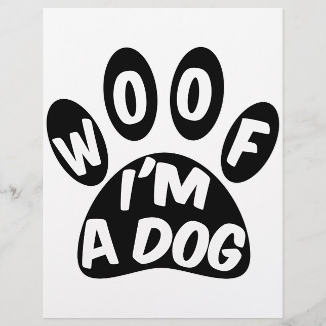 Woof ich ein Hund bin (Vorderseite)