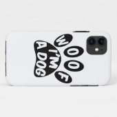 Woof ich ein Hund bin Case-Mate iPhone Hülle (Rückseite (Horizontal))