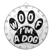 Woof ich ein Hund bin Dartscheibe (vorne)