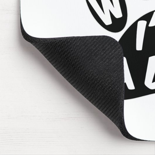 Woof ich ein Hund bin Mousepad (Ecke)