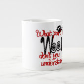 Woof - Jumbo-Tasse (Vorderseite)