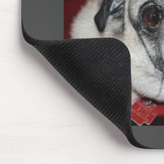 Woof, Mops Mousepad (Ecke)