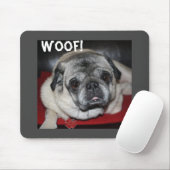 Woof, Mops Mousepad (Mit Mouse)