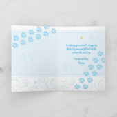 WOOF Red Paw Dog Weihnachten Mitten Happy Holidays Karte (Innenseite)