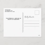 Woof Sie froh Weihnachten Custom Niedlich Hunde Hu (Rückseite)