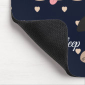 Woof Woof Sleep Sleep Polka Dot Mouse Pad Mousepad (Ecke)