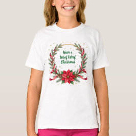 Woof Woof Weihnachts-Shirt - Anpassbarer Text T-Shirt