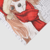 Woof Word Art und Christmas Cocker Spaniel Seidenpapier (Ausschnitt)