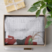 Woof Words und Weihnachts Border Collie Lover Seidenpapier (Geschenk)