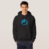 Woofd schwarzer Hoodie (Vorne ganz)