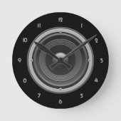 Woofer Runde Wanduhr (Vorderseite)