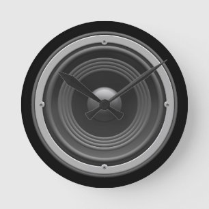 Woofer Runde Wanduhr