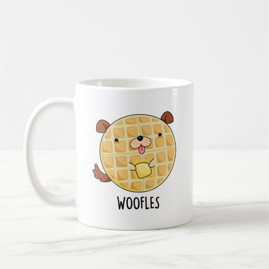 Woofles Funny Doggy Waffle Pub Kaffeetasse (Links)
