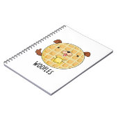 Woofles Funny Doggy Waffle Pub Notizblock (Linke Seite)