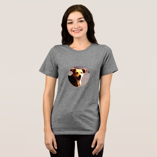 Woofs N' Wags Tri-Blend Shirt (Vorderseite voll)