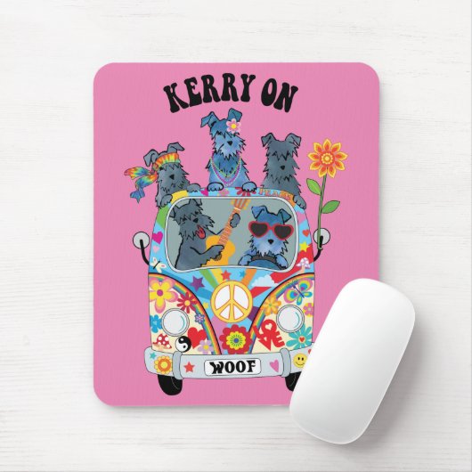Woofstock Kerry Blue Terrier Mouse Pad Mousepad (Mit Mouse)
