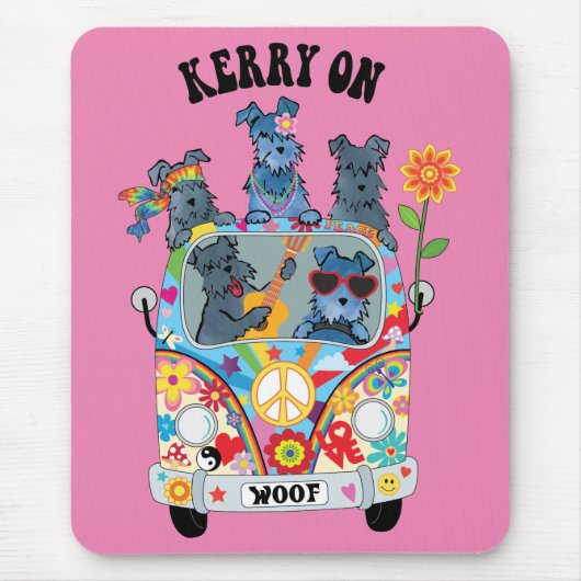 Woofstock Kerry Blue Terrier Mouse Pad Mousepad (Vorne)