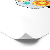 Woofstock Kerry Blue Terrier Poster (Ecke)