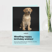 Woofy Birthday Labrador Card Karte (Vorderseite)